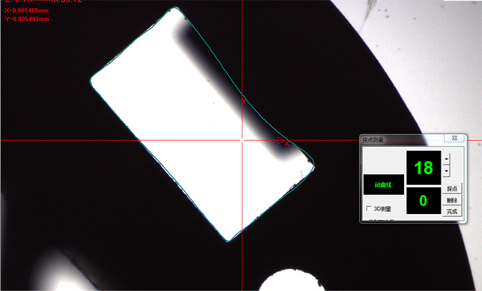 Measuring plastic parts